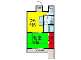 睦ハイツの物件間取画像